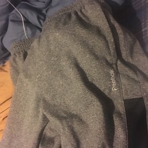 Reebok sweat pants.